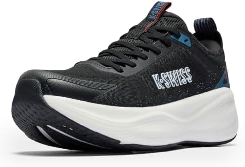 K-Swiss Men's Cloud Burst Cushioning Road Running Shoes, Blue/MISC 9