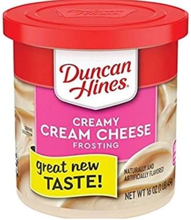 Duncan Hines Creamy Cream Cheese Flavored Frosting, 16 oz. (Pack of 8)