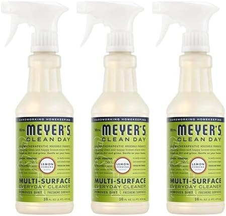 MRS. MEYER'S CLEAN DAY Cleaner Spray, Lemon Verbena, 16 fl oz, 3 Pack
