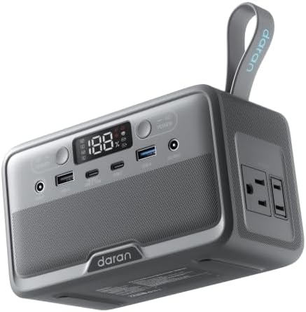DaranEner Portable Power Station100W, 89.6Wh LiFePO4 Solar Power Bank