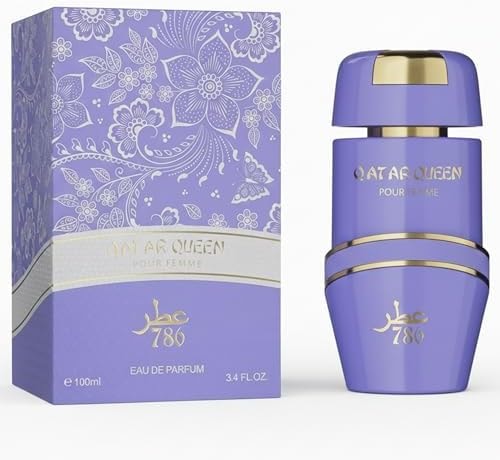 Jo Milano Qatar Queen Eau De Parfum Spray | 3.4 oz (100ml) | Fruity, Vanilla, Citrus, Floral, Amber, Oud Scent | Long Lasting Fragrance for Women