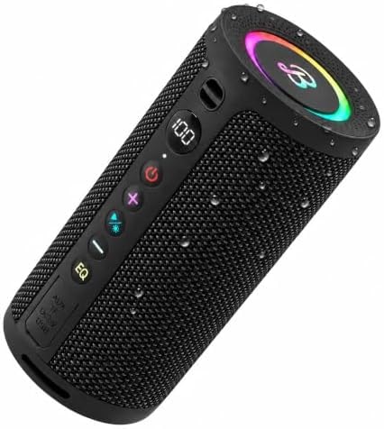 BassBloom Roar 3 Portable Bluetooth Speaker,IPX6 Waterproof,20W