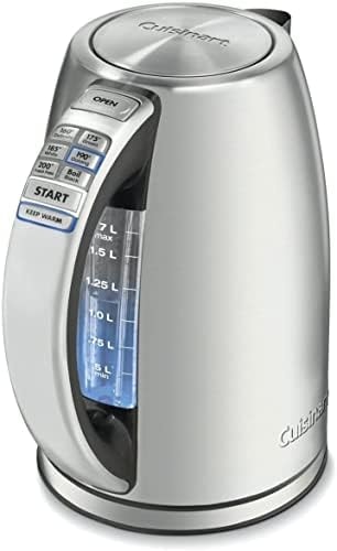 Cuisinart Electric Kettle, 1500W, 6 Temperature Presets, 1.7L, CPK-17P1