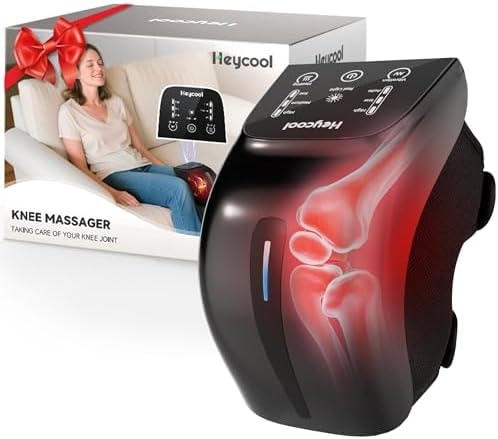 Heycool Birthday Gift for Men, Women, Cordless Knee Massager with Heat