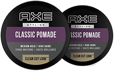 Axe Pomade: Medium Hold and Natural Finish for Easy Styling, 2.64oz (2 Count)