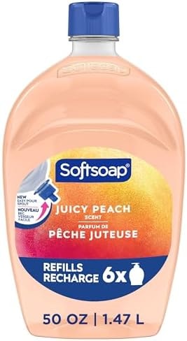 Softsoap Liquid Hand Soap Refill, Juicy Peach Scent, 50 fl oz