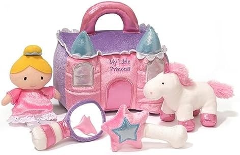 GUND Baby Princess Castle 5-Piece Sensory Plush Toy Playset for Babies