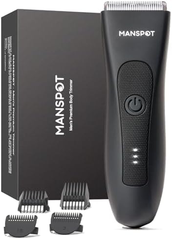 MANSPOT Manscape Groin & Body Hair Trimmer for Men, Electric Pubic Shaver