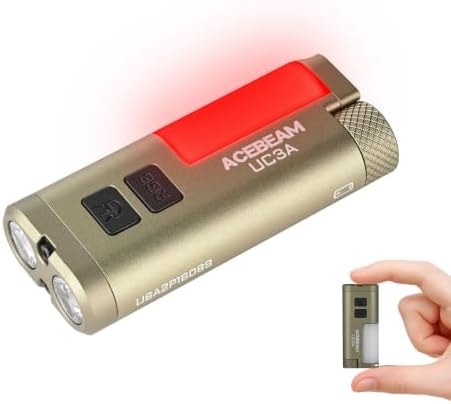 ACEBEAM UC3A EDC AAA Flashlight, 900 High Lumens Multi-Light Source Light