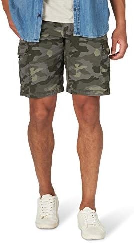 Lee Men's Extreme Motion Crossroad Cargo Short, Woodland Camo, 36
