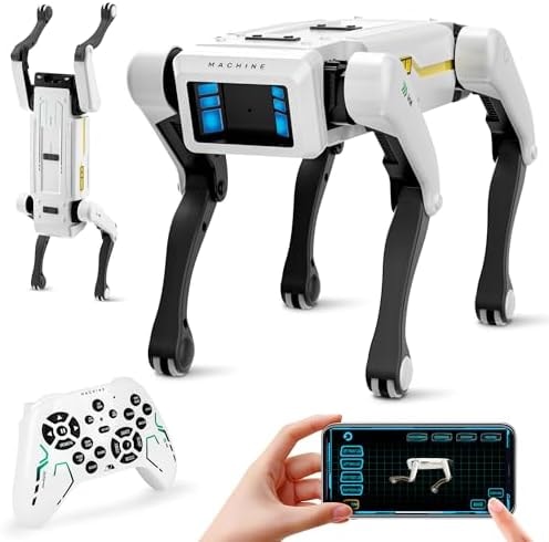Dingdongwu Smart Robot Dog - Interactive STEM Pet with Voice Control, 30+ Actions & APP Programming, Durable Design for Kids Age 6+ (Compatible with iOS/Android)