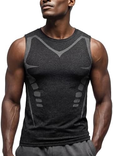 Men's Tank Tops Dry Fit Sleeveless Gym Workout Muscle Shirts Undershirts