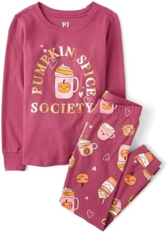 The Children's Place,Unisex Baby,Halloween and Holiday Long Sleeve Pajamas,Pumpkin Spice,12