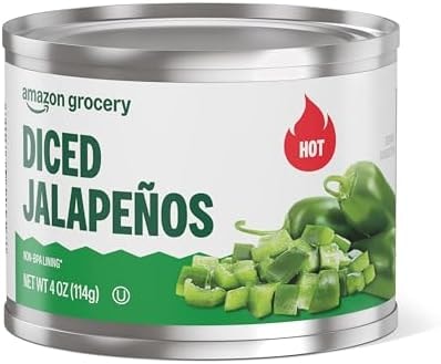 Amazon Grocery, Diced Jalapeños, Hot, 4 Oz (Previously Amazon Fresh, Packaging May Vary)