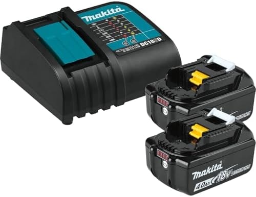 Makita BL1840BSC2 18V LXT® Lithium-Ion Battery and Charger Starter Pack (4.0Ah)