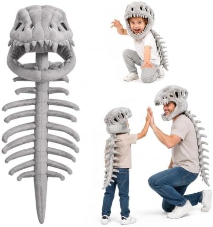 Dinosaur Skeleton Costume for Kids, Halloween Dino Costume