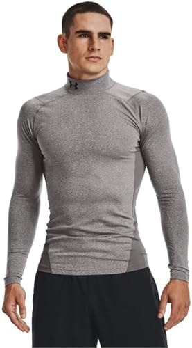 Under Armour Men's ColdGear Armour Compression Mock, 020 Gray, 3XL
