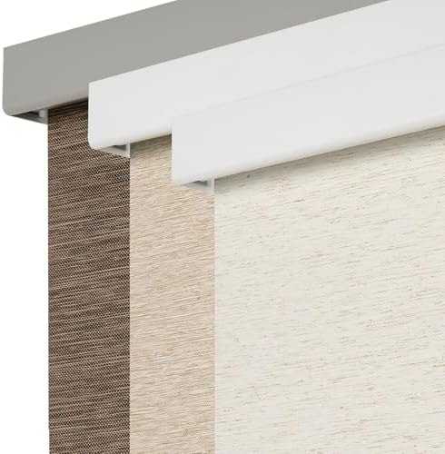 Persilux Free-Stop Cordless 100% Blackout Roller Blinds for Indoor Windows, Natural Woven Fabric UV Protection Privacy Thermal Insulated Roller Shades for Windows, Home, Office, Khaki 20" W x 72" H