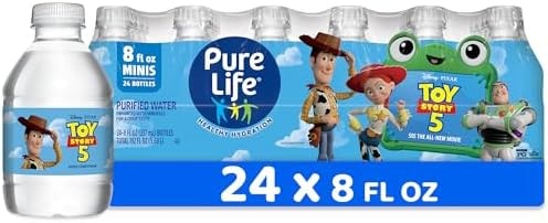 Pure Life Purified Bottled Water, 24 Pack - Still Drinking Water Enhanced with Minerals for a Crisp Taste - 8 Fl Oz