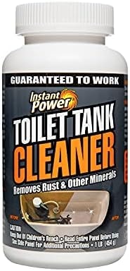 Instant Power Toilet Tank Cleaner – Bathroom Toilet Cleaning Powder, Removes Rust and Other Minerals, No Scrubbing, 16 Oz