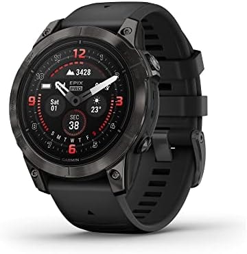 Garmin epix Pro (Gen 2) Sapphire Edition, 47mm, High Performance Smartwatch, Advanced Training Technology, Built-in Flashlight, Black