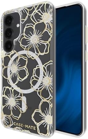Case-Mate Samsung Galaxy S25 Plus Case - Magnetic Phone Case - Floral Gems