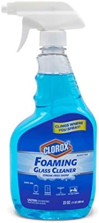 Clorox Foaming Glass Cleaner Trigger Spray, Fresh Scent, 23 Oz