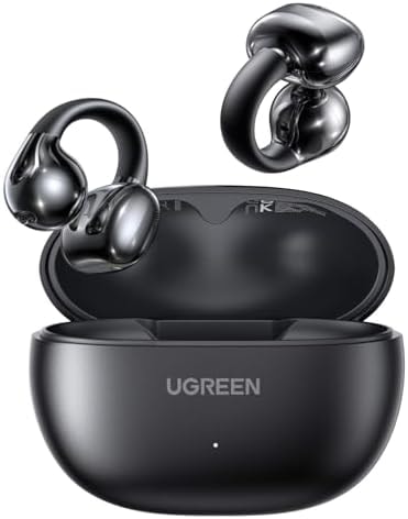 UGREEN HiTune S3 Open Ear Earbuds, Bluetooth 5.4, Clip on Earbuds, Black