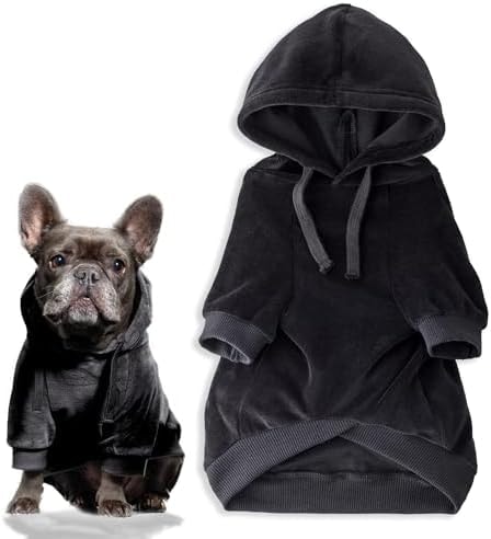 Pet Passion Cooper II Dog Hoodie, Black, XX-Large