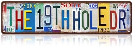 Vintage The 19Th Hole Dr Metal Tin Sign Wall Decor