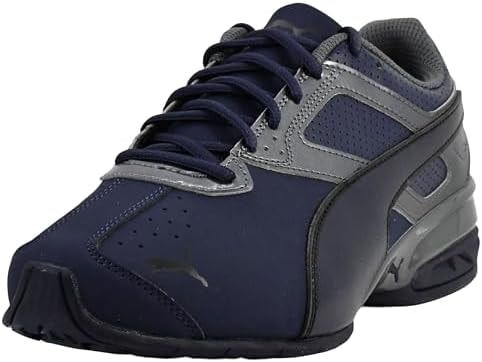 PUMA Men's Tazon 6 FM Shoes, Peacoat-Iron Gate-Black, 8