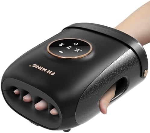 FIT KING Air Compression Hand Massager with Heat, Fingers Wrapped