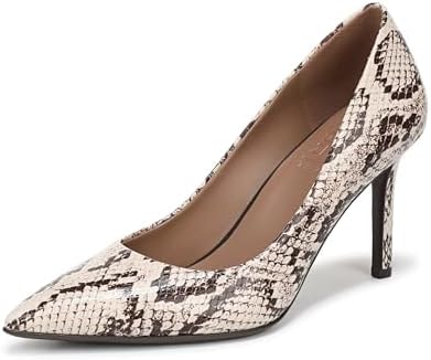 Naturalizer Women's Anna Pump Beige Snake Print Leather 8.5 N