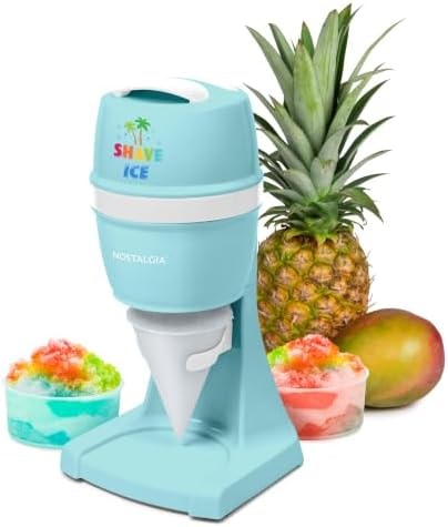 Nostalgia Electric Shave Ice & Snow Cone Maker, Aqua