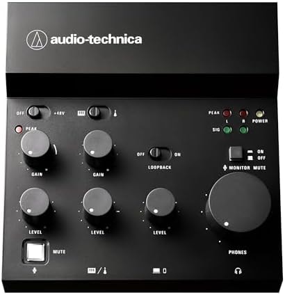Audio-Technica AT-UMX3 USB Desktop Audio Mixer