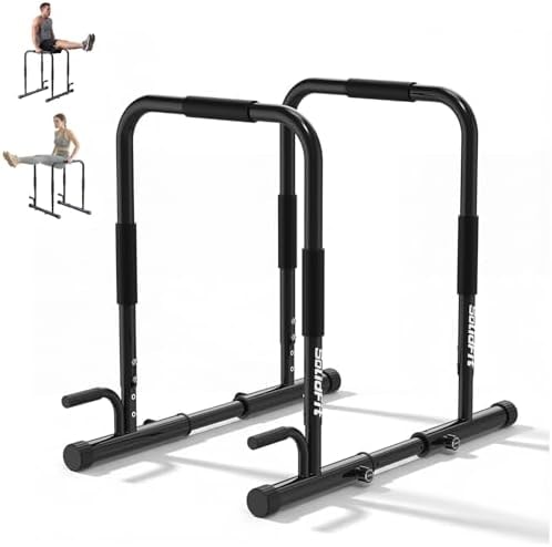 Dual Dip Bar station & Push Up Bar for Home Calisthenics Equipment 420LB