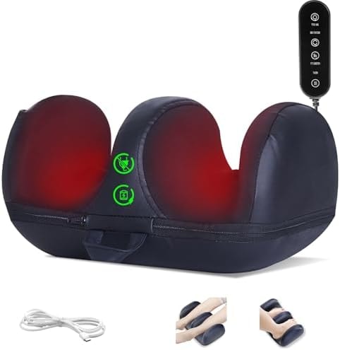 LINGTENG Foot Massager with Heat Function, Multiple Modes