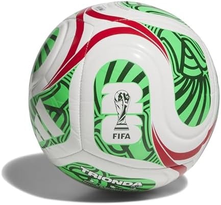 adidas Unisex-Adult World Cup Club Mexico, White/Vivid Red/Amazon Green/Flash Lime, 5
