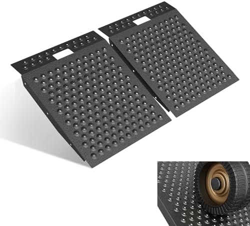 VNN 29" x 48" Shed Ramps, 1500LBS Heavy Duty Loading Ramp for Mowers & ATVs