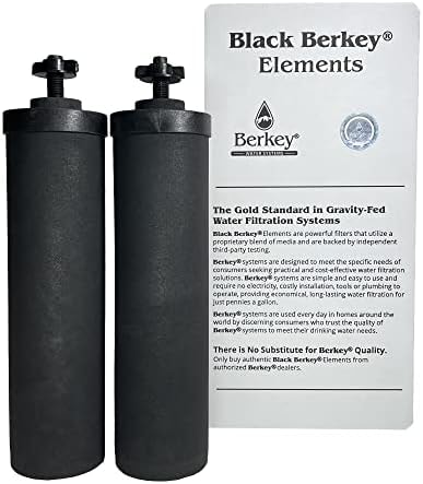 Authentic Black Berkey Elements BB9-2 Filters - (Set of 2 Black Berkey Elements)