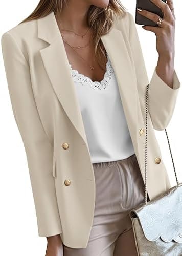 KIRUNDO Blazers for Women Business Casual 2026 Fall Clothes