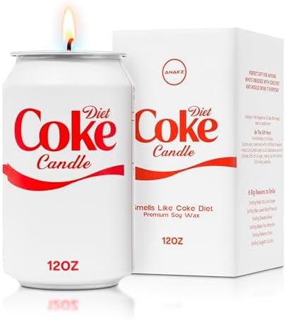 Diet Candle - Smells Like the Real Soda - Soy Funny Candles Merch Gifts