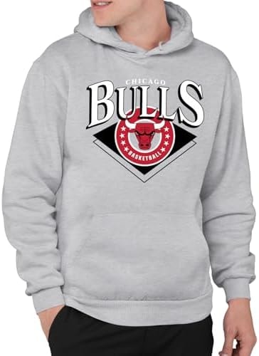 Junk Food NBA - Chicago Bulls Court Classic Adult Hoodie Athletic Heather