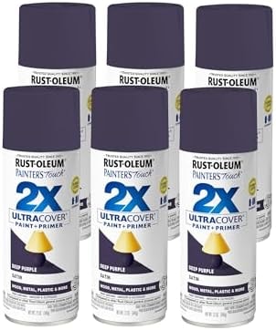 Rust-Oleum Painter's Touch 2X Ultra Cover Spray Paint, Satin Deep Purple
