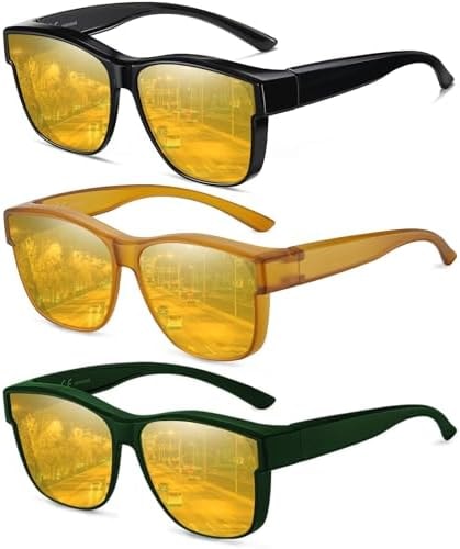 Wzerry Polarized Over Glasses Sunglasses for Women with Large Shades