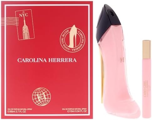 Good Girl Blush by Carolina Herrera for Women - 2 Pc Gift Set 2.7oz EDP Spray, 0.33oz EDP Spray (Mini)