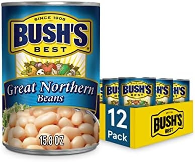 Bush's Best Great Northern Beans, 15.8 oz (Pack of 12)