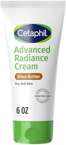 Cetaphil Advanced Radiance Face Cream, Shea Butter, Fragrance Free, 6oz