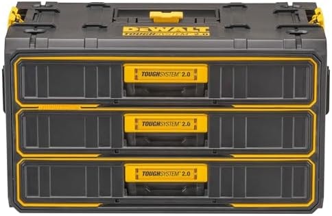 DEWALT TOUGHSYSTEM 2.0 Tool Organizer and Storage 3 Drawer Unit (DWST08330)