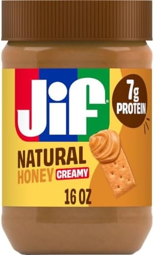 Jif Natural Creamy Peanut Butter Spread & Honey, 16 Oz. Jar